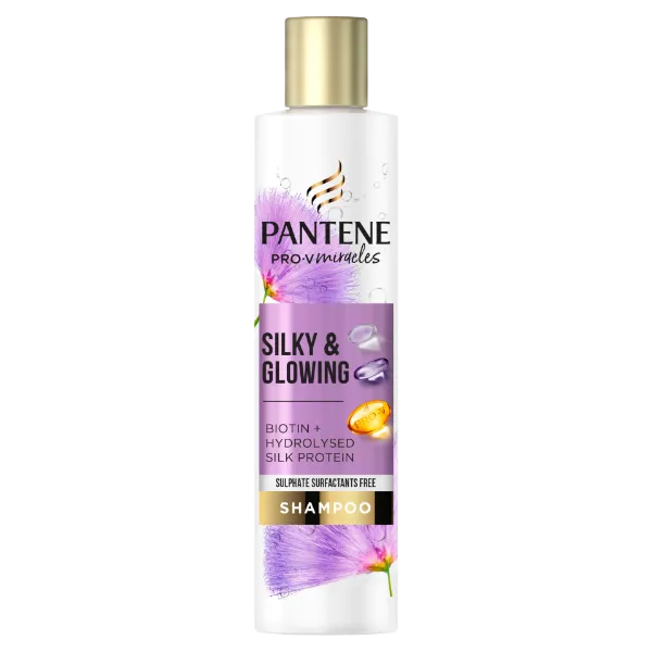 Pantene Pro-V Miracles Silky & Glowing szulfátmentes sampon, 225 ml termékhez kapcsolódó kép