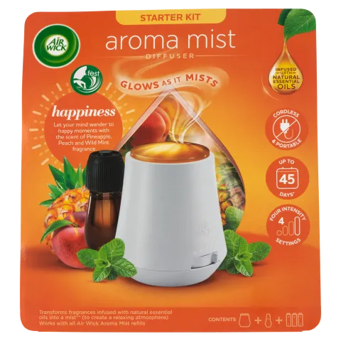 Air Wick Aroma Mist Boldog Pillanatok aroma diffúzor készülék és utántöltő 20 ml termékhez kapcsolódó kép