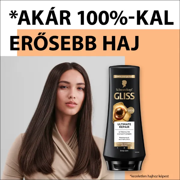 Gliss Ultimate Repair hajbalzsam folyékony keratinnal & fekete gyönggyel 200 ml termékhez kapcsolódó kép