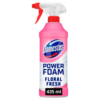 Domestos Power Foam Floral Fresh WC és fürdőszoba tisztító hab 435 ml termékhez kapcsolódó kép