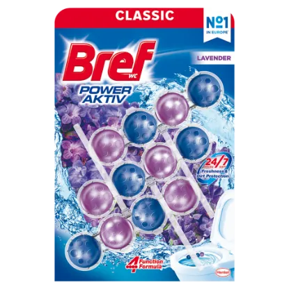 Bref Power Aktiv Lavender WC frissítő 3 x 50 g termékhez kapcsolódó kép