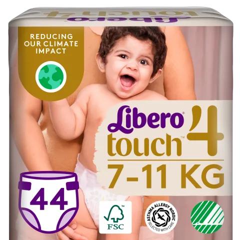 Libero Touch egyszerhasználatos pelenkanadrág, méret: 4, 7-11 kg, 44 db termékhez kapcsolódó kép