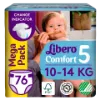 Libero Comfort egyszerhasználatos pelenka, méret: 5, 10-14 kg, 76 db termékhez kapcsolódó kép