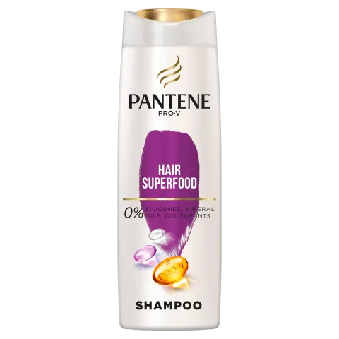 Pantene Pro-V Superfood Sampon, Gyenge, Vékony Szálú Hajra, 400ml termékhez kapcsolódó kép