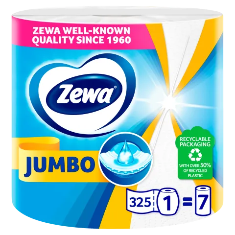 Zewa Jumbo háztartási papírtörlő 2 rétegű 1 tekercs termékhez kapcsolódó kép
