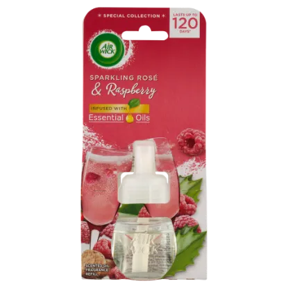 Air  Wick  elektromos légfrissítő utántöltő, Rozé Pezsgő és Málna illat, 19ml termékhez kapcsolódó kép