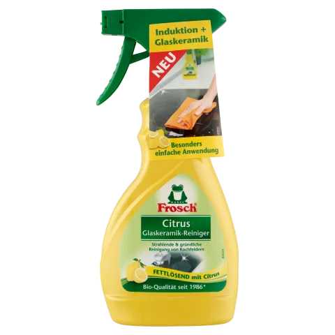 Frosch citromos üvegkerámia főzőlap tisztító spray 300 ml termékhez kapcsolódó kép