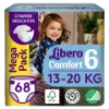 Libero Comfort egyszerhasználatos pelenka, méret: 6, 13-20 kg, 68 db termékhez kapcsolódó kép