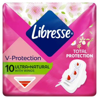 Libresse Ultra+ Natural egészségügyi betét aloe vera kivonattal 10 db termékhez kapcsolódó kép