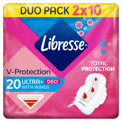 Libresse Ultra+ Deo enyhén illatosított egészségügyi betét 20 db termékhez kapcsolódó kép