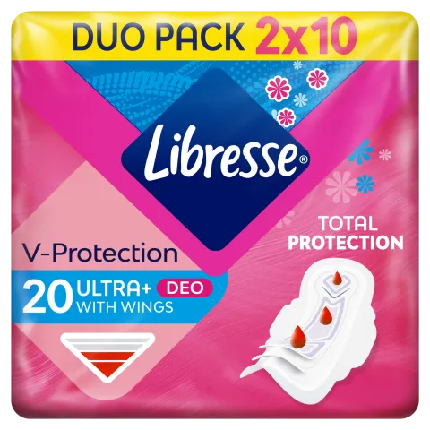 Libresse Ultra+ Deo enyhén illatosított egészségügyi betét 20 db termékhez kapcsolódó kép