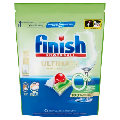 Finish Ultimate All in 1 mosogatógép-kapszula, Zero, 100 db termékhez kapcsolódó kép