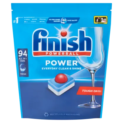 Finish Powerball Power All in 1 Regular mosogatógép tabletta 94 db 1504 g termékhez kapcsolódó kép