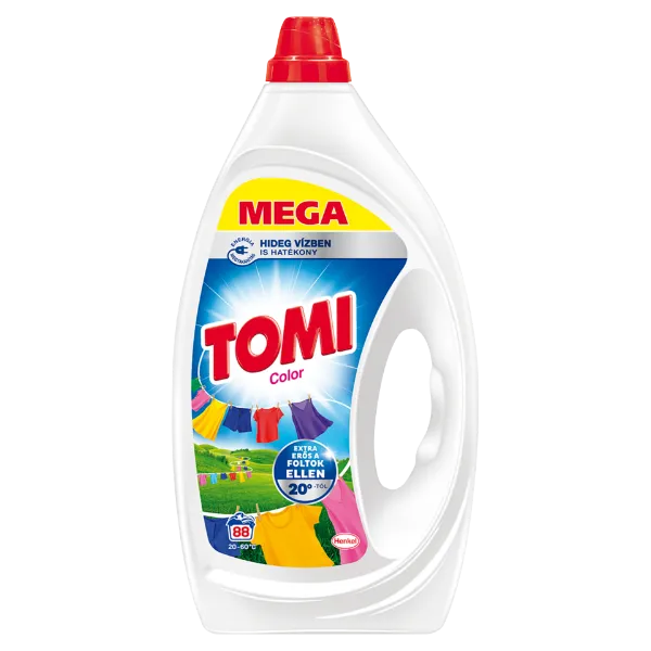 Tomi Color folyékony mosószer színes ruhákhoz 88 mosás 3,96 l termékhez kapcsolódó kép