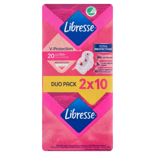 Libresse Ultra+ egészségügyi betét 20 db termékhez kapcsolódó kép