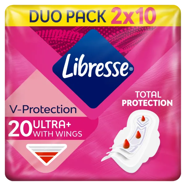Libresse Ultra+ egészségügyi betét 20 db termékhez kapcsolódó kép