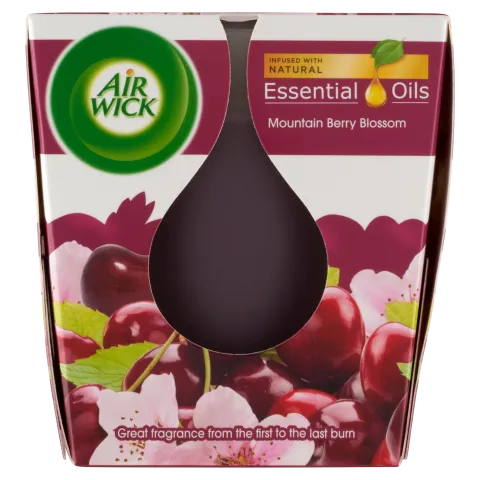 Air Wick Essential Oils Infusion Erdei Gyümölcs Virág illatgyertya 105 g termékhez kapcsolódó kép