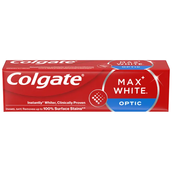Colgate Max White Optic fogfehérítő fogkrém 75 ml termékhez kapcsolódó kép