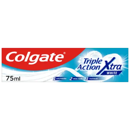 Colgate Triple Action Xtra White fogfehérítő fogkrém 75 ml termékhez kapcsolódó kép