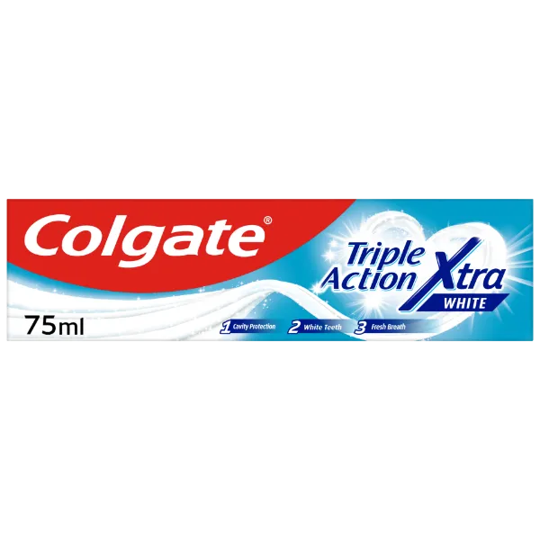 Colgate Triple Action Xtra White fogfehérítő fogkrém 75 ml termékhez kapcsolódó kép