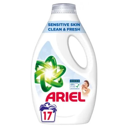 Ariel Sensitive Skin Clean & Fresh Mosószer 850ML, 17 Mosáshoz termékhez kapcsolódó kép