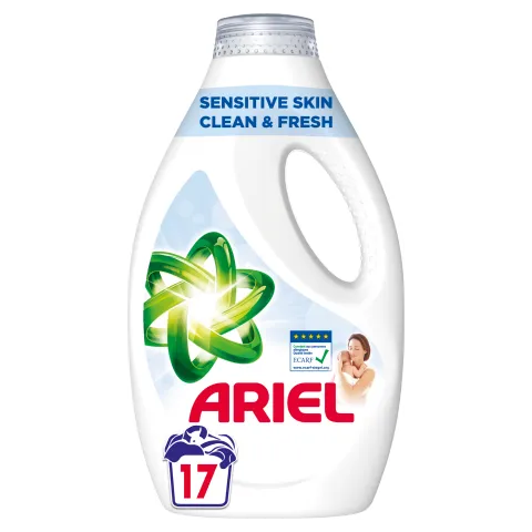 Ariel Sensitive Skin Clean & Fresh Mosószer 850ML, 17 Mosáshoz termékhez kapcsolódó kép