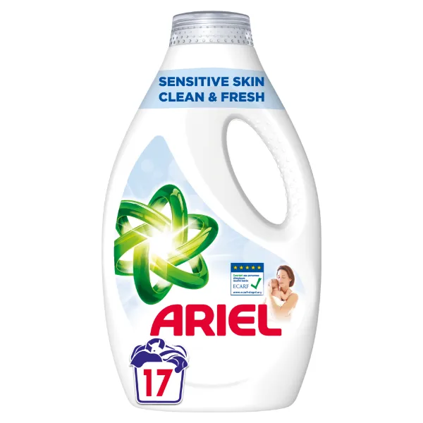 Ariel Sensitive Skin Clean & Fresh Mosószer 850ML, 17 Mosáshoz termékhez kapcsolódó kép