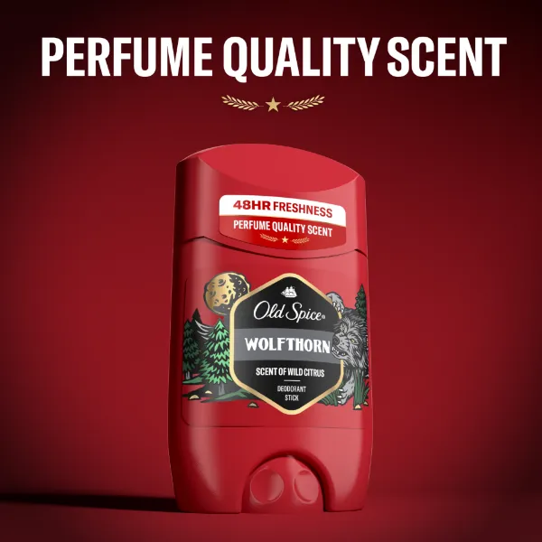 Old Spice Wolfthorn Stift Dezodor Férfiaknak, 50 ml, 48 Órás Frissesség, 0% Alumíniumsó termékhez kapcsolódó kép