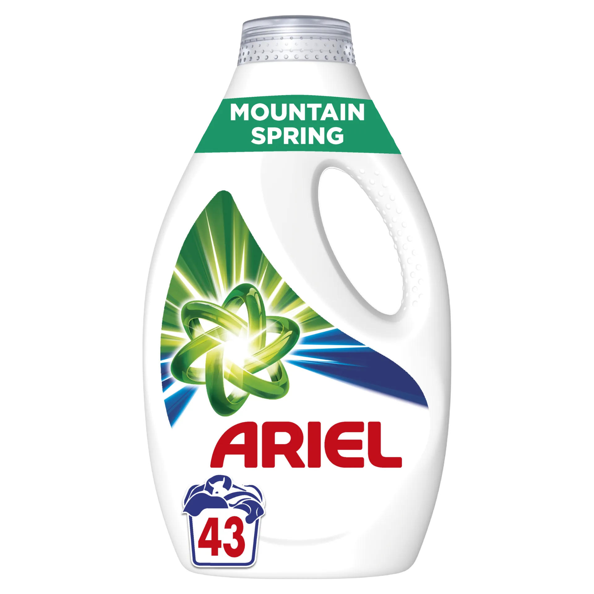 Ariel Folyékony Mosószer Mountain Spring Clean & Fresh 43 Mosáshoz, 2,15 L