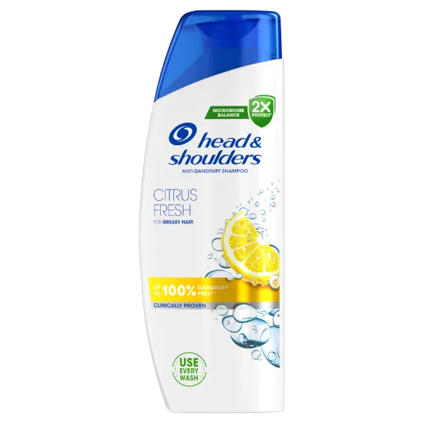 Head & Shoulders Citrus Fresh korpásodás elleni sampon zsíros hajra 250ml napi használatra termékhez kapcsolódó kép