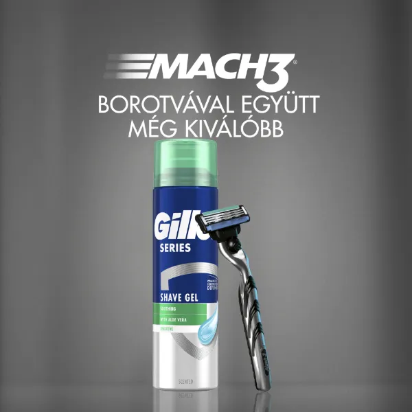 Gillette Series Nyugtató Hatású Borotvazselé Aloe Verával, 200ml termékhez kapcsolódó kép