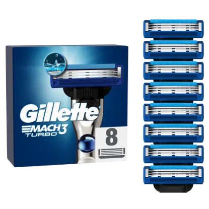 Gillette Mach3 Turbo Borotvabetétek Férfi Borotvához, 8 db Borotvabetét termékhez kapcsolódó kép