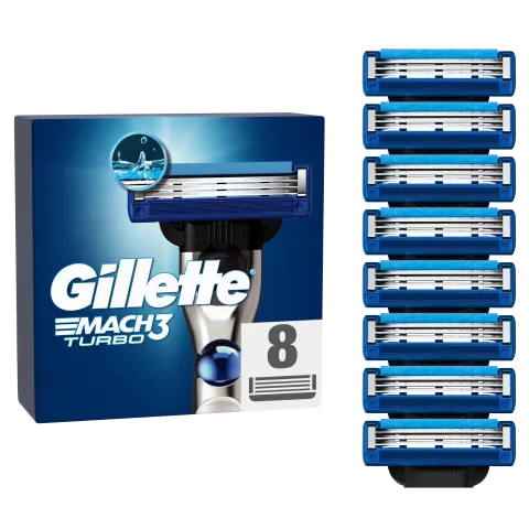 Gillette Mach3 Turbo Borotvabetétek Férfi Borotvához, 8 db Borotvabetét termékhez kapcsolódó kép