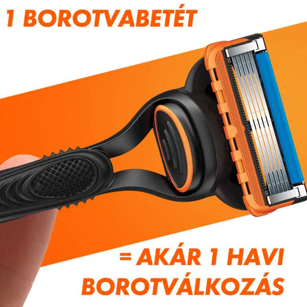 Gillette Fusion5 Férfi Borotva, 1 db Gillette Borotva, 11 db Borotvabetét termékhez kapcsolódó kép