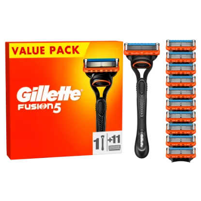 Gillette Fusion5 Férfi Borotva, 1 db Gillette Borotva, 11 db Borotvabetét termékhez kapcsolódó kép