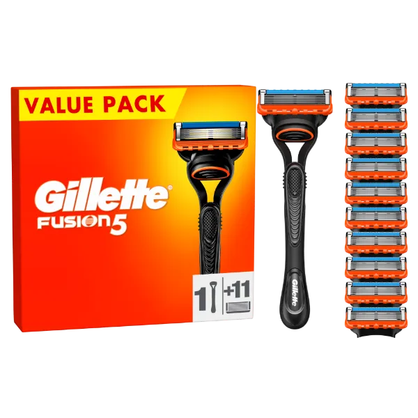 Gillette Fusion5 Férfi Borotva, 1 db Gillette Borotva, 11 db Borotvabetét termékhez kapcsolódó kép