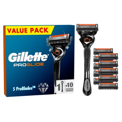 Gillette ProGlide Férfi Borotva, 10 db Borotvabetét termékhez kapcsolódó kép