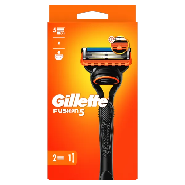 Gillette Fusion5 Férfi Borotva, 1 db Gillette Borotva, 2 db Borotvabetét termékhez kapcsolódó kép