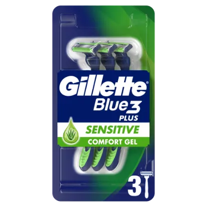 Gillette Blue3 Plus Sensitive, Eldobható Borotva Férfiaknak,  Darabos Kiszerelés termékhez kapcsolódó kép