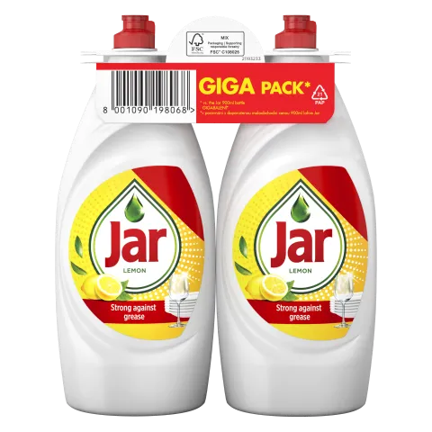 Jar Lemon Folyékony Mosogatószer Zsíroldó Áztatás Nélkül Eltávolítja A Zsíros Szennyeződéseket 2x900 termékhez kapcsolódó kép