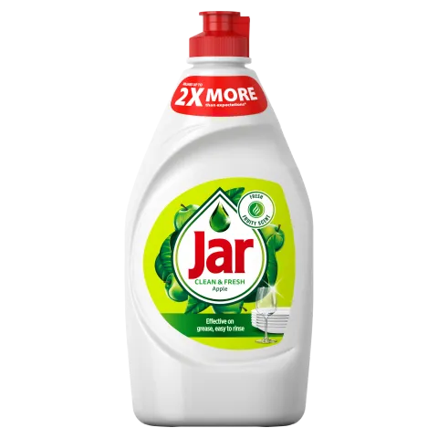 Jar Clean & Fresh Mosogatószer Alma Illatban, Gazdag Formulával A Ragyogóan Tiszta Edényekért 450 ml termékhez kapcsolódó kép