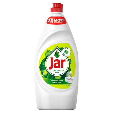 Jar Clean&Fresh Mosogatószer Alma Illatban, Gazdag Formulával A Ragyogóan Tiszta Edényekért, 900 ml termékhez kapcsolódó kép