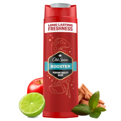 Old Spice Booster Tusfürdő És Sampon Férfiaknak 400 ml, 3az1-ben, Hosszan Tartó Frissesség termékhez kapcsolódó kép