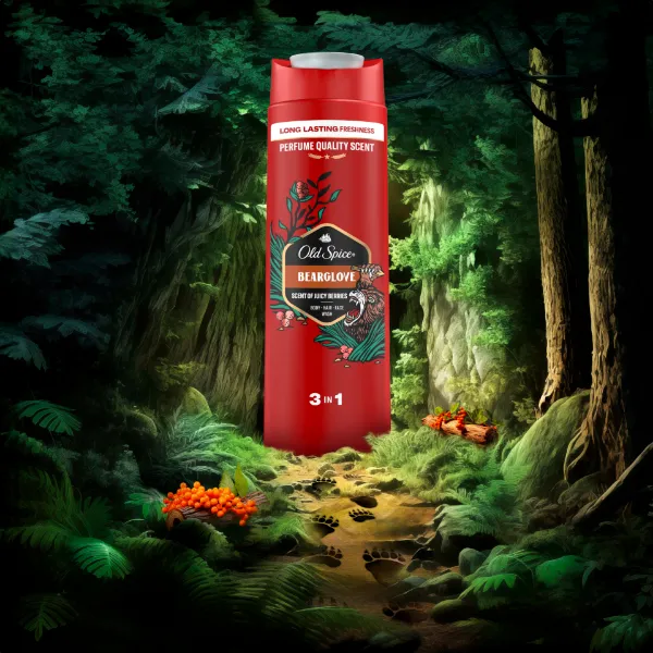 Old Spice Bearglove Tusfürdő És Sampon Férfiaknak 400ml, 3az1-ben termékhez kapcsolódó kép
