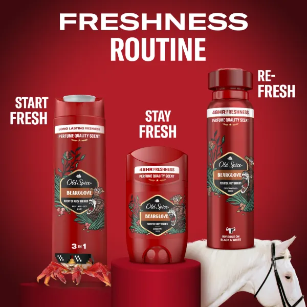 Old Spice Bearglove Tusfürdő És Sampon Férfiaknak 400ml, 3az1-ben termékhez kapcsolódó kép