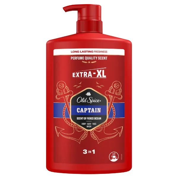 Old Spice Captain Tusfürdő És Sampon Férfiaknak 1000 ml, 3az1-ben, Hosszan Tartó Frissesség termékhez kapcsolódó kép