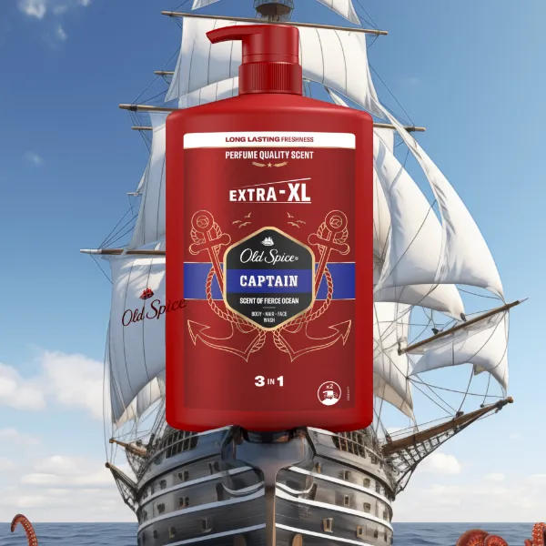 Old Spice Captain Tusfürdő És Sampon Férfiaknak 1000 ml, 3az1-ben, Hosszan Tartó Frissesség termékhez kapcsolódó kép