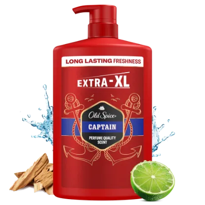 Old Spice Captain Tusfürdő És Sampon Férfiaknak 1000 ml, 3az1-ben, Hosszan Tartó Frissesség termékhez kapcsolódó kép
