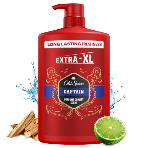 Old Spice Captain Tusfürdő És Sampon Férfiaknak 1000 ml, 3az1-ben, Hosszan Tartó Frissesség termékhez kapcsolódó kép