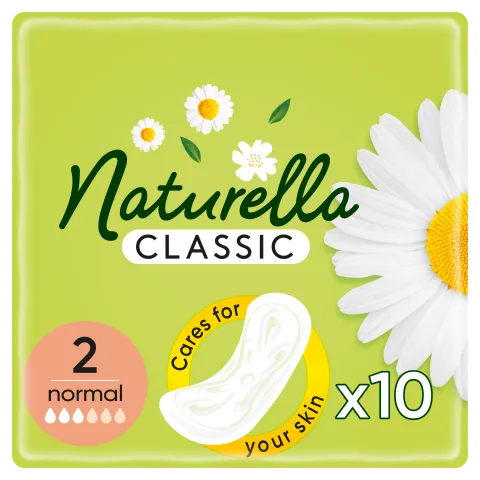 Naturella Classic Normal Plus Méret 2 Szárnyas Betét 10 db termékhez kapcsolódó kép